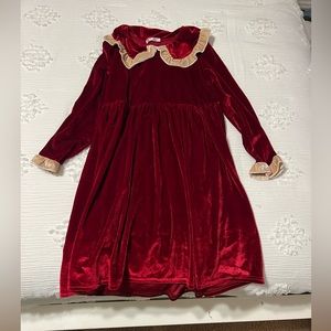 Velvet Collared Dress